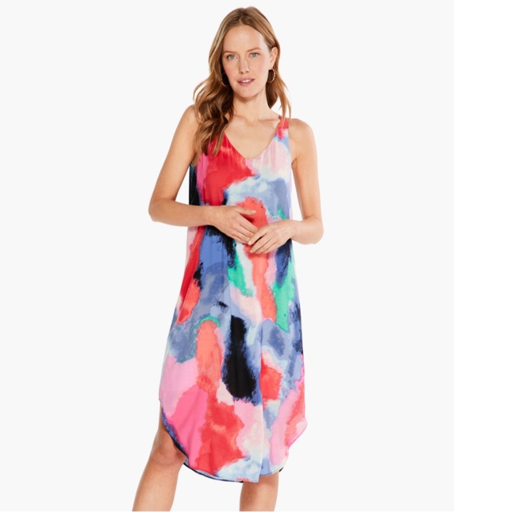 COPY - NIC+ZOE Abstract Art MIDI Dress Size Small, NWT